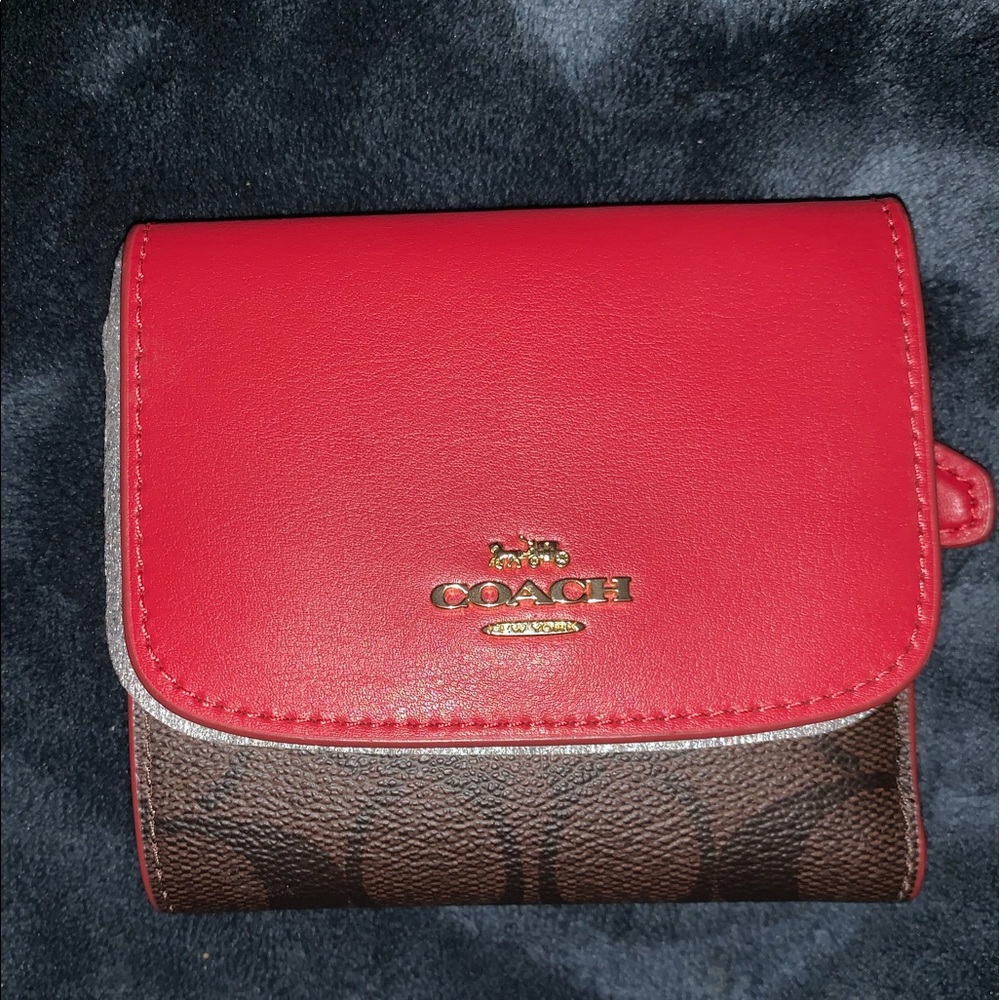Brand new Coach red wallet